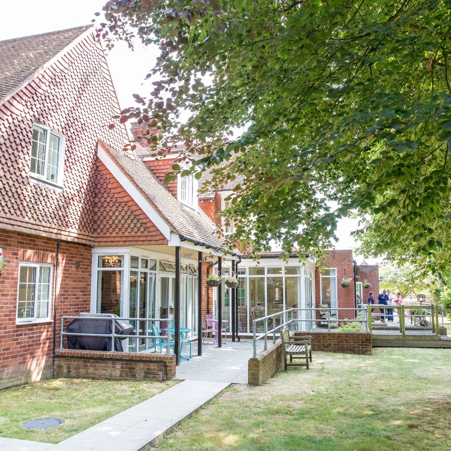 Little Court nursing home in Speldhurst, Tunbridge Wells, set in its gardens